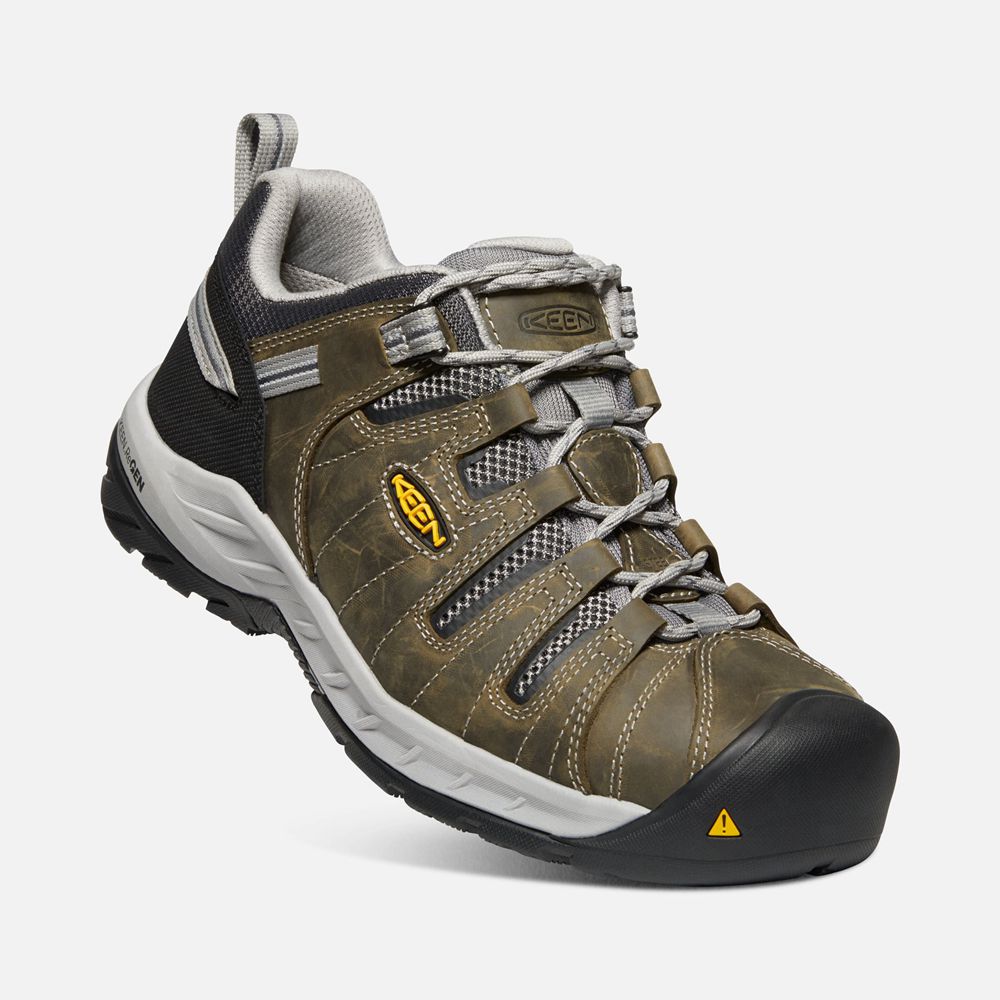 Keen Arbetsskor Herr Bruna/Svarta - Flint Ii (Steel Toe) - 986103FNQ